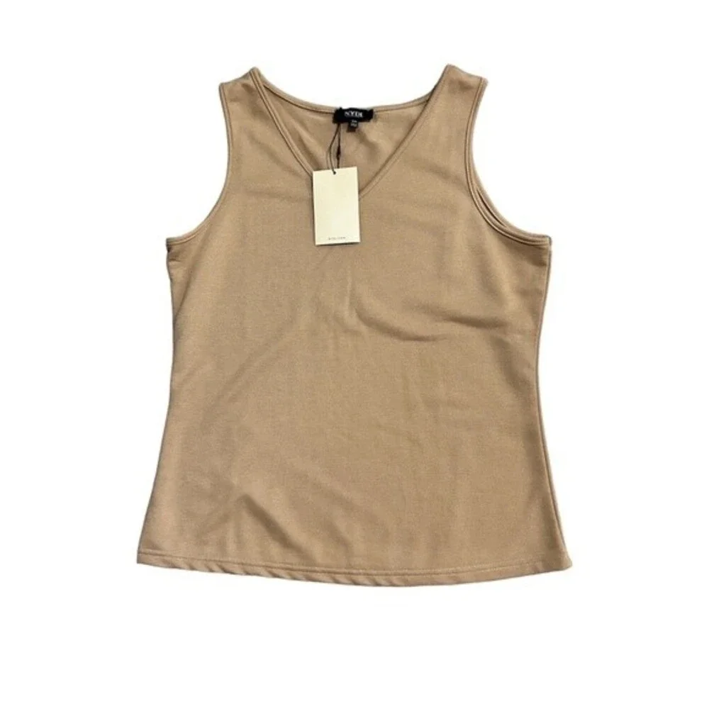 NWT NYDJ Tan lounge Tank and Shorts In French Terry